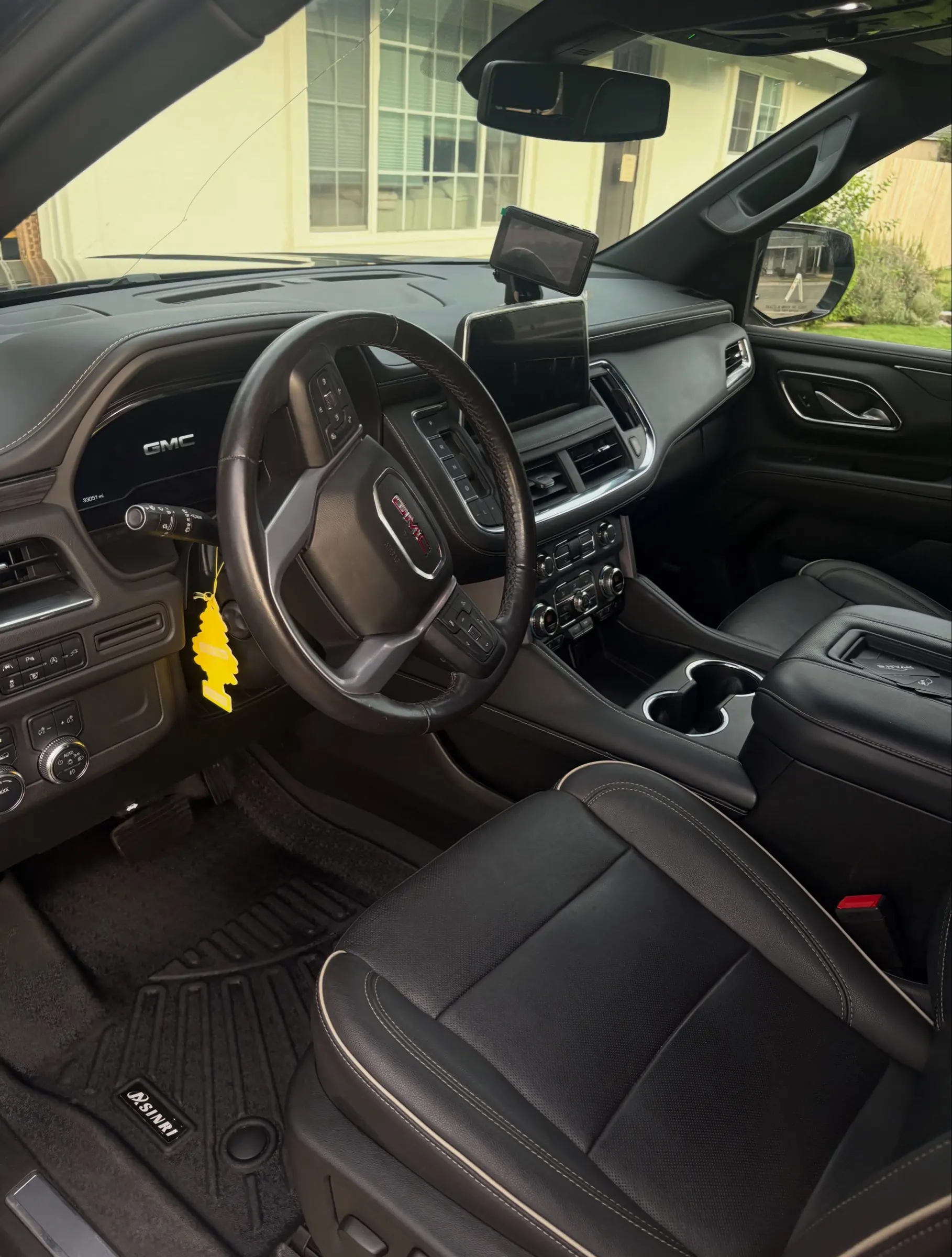 GMC Yukon rear seats after an interior detail