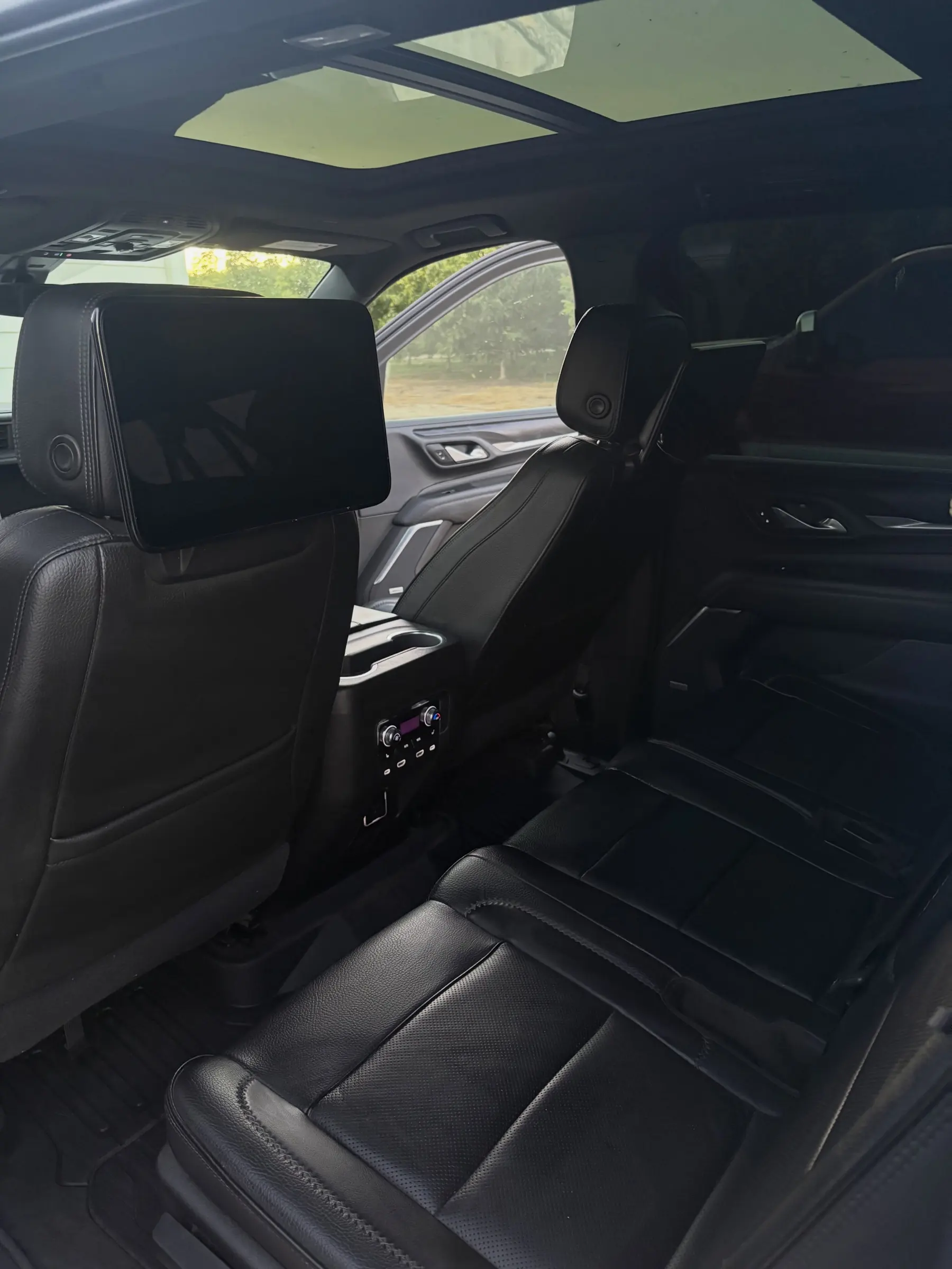 GMC Yukon second row after the monthly interior vacuum